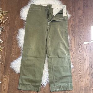 Men's Olive, vintage military,  Green Pants